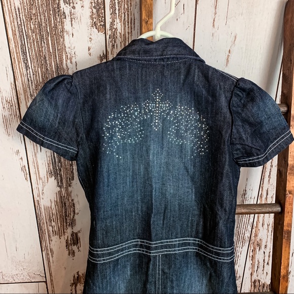 Rock 47 Girls Denim Dress Size: Small - Picture 5 of 9